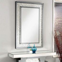 Wall Decor in Mirrored and Faux Crystals