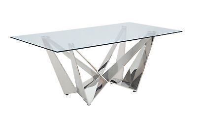 Clear Glass Dining Table