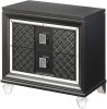 Sawyer Nightstand; Metallic Gray 27973