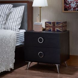 Elms Night Table in Black AL