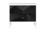 Dubni Accent Table in White &amp; Black Finish AC00394