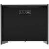 Nightstand with Drawer ; Storage Bedside Table with USB Charging Ports- Black