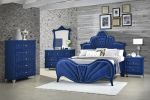 Dante Nightstand; Blue Velvet 24223