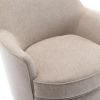 Richfield Oatmeal Wood Base Swivel Chair