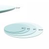 30" Inch Round Tempered Glass Table Top Clear Glass 1/4" Inch Thick Round Polished Edge