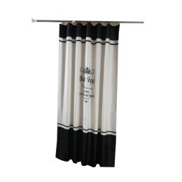 Waterproof Shower Curtain Spring Spun Polyester Shower Curtain (Option: 150x180cm)