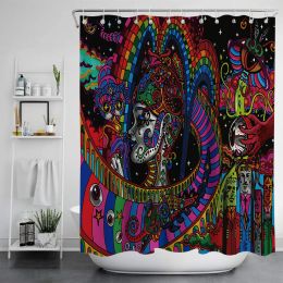 Digital Print-free Bathroom Curtain (Option: YLLHFK06-180x180CM)