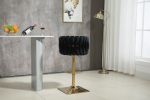 COOLMORE Vintage Bar Stools with Back and Footrest Counter Height Dining Chairs