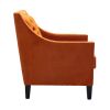 accent armchair living room chair with nailheads and solid wood legs