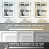 Frameless Rectangular LED Light Bathroom Vanity Mirror