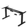 Electric Stand up Desk Frame, Dual Motor Load  Ergonomic Electric Standing Desk Frame 3-Stage Height Adjustable with Memory Controller - Frame Only