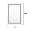 Frameless Rectangular LED Light Bathroom Vanity Mirror