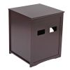 Cat's Wooden House Indoor Feline Condo Toilet Litter Box Hideaway Beside Table Nightstand XH