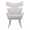 COOLMORE Accent Chair ; leisure single chair with Golden feet