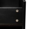 Modern High gloss UV Night Stand with 2 drawers & LED lights