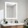 LED Lighted LED Lit Mirror Rectangular Fog Free Frameless Bathroom Vanity Mirror