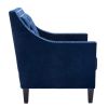 accent armchair living room chair with nailheads and solid wood legs