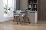 COOLMORE Swivel Bar Stools with Backrest Footrest ; with a fixed height of 360 degrees