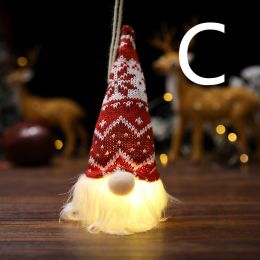 Santa Faceless Doll With Lighted Pendant (Option: C)